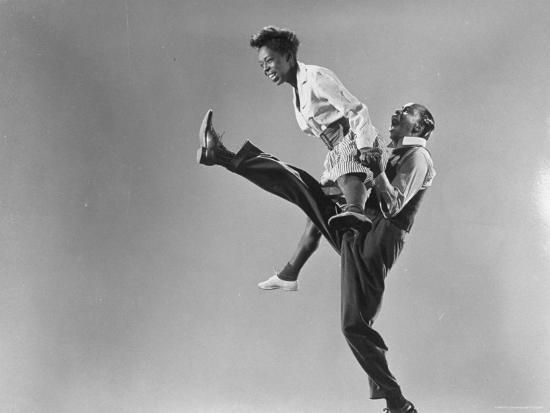 Leon James and Willa Mae Ricker dancing Lindy Hop in 1943